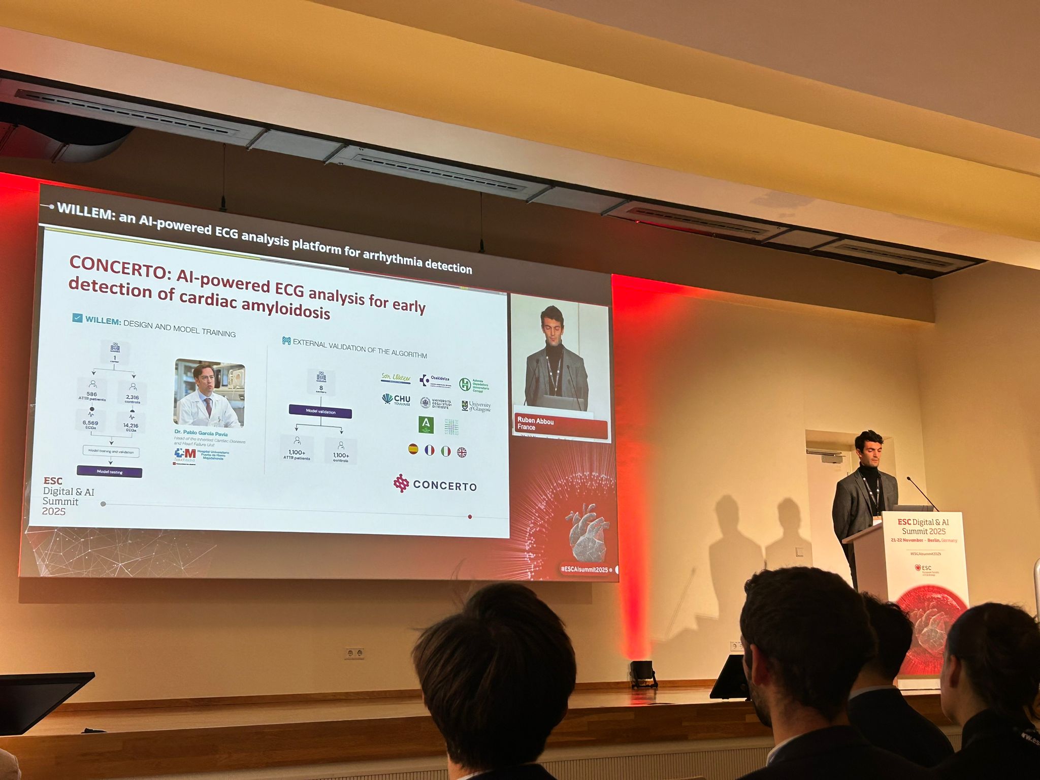 Ruben presenting, ESC Digital & AI 2025, Berlin